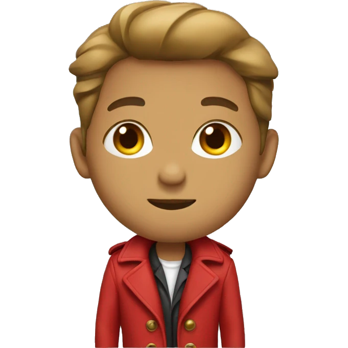 Red trench coat emoji