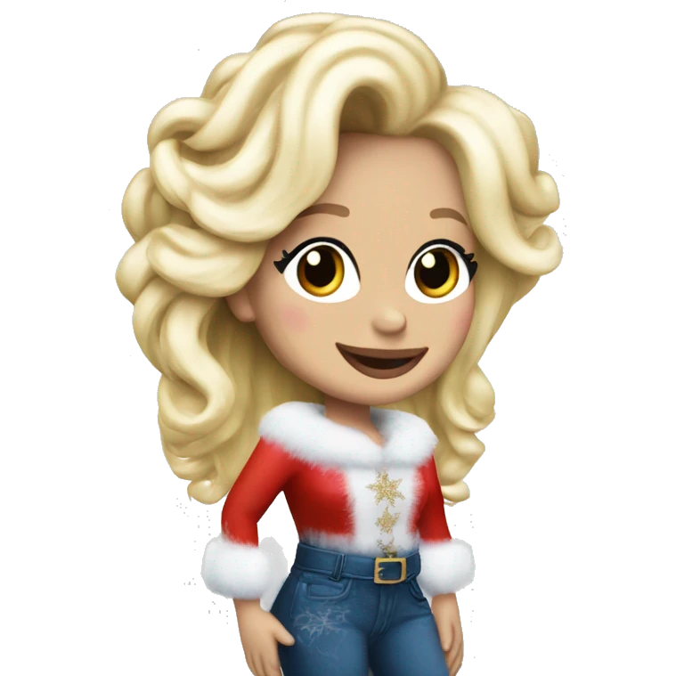 Dolly Parton Christmas  emoji