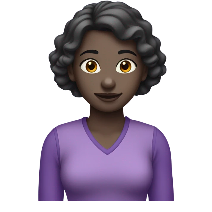 Purple girl  emoji