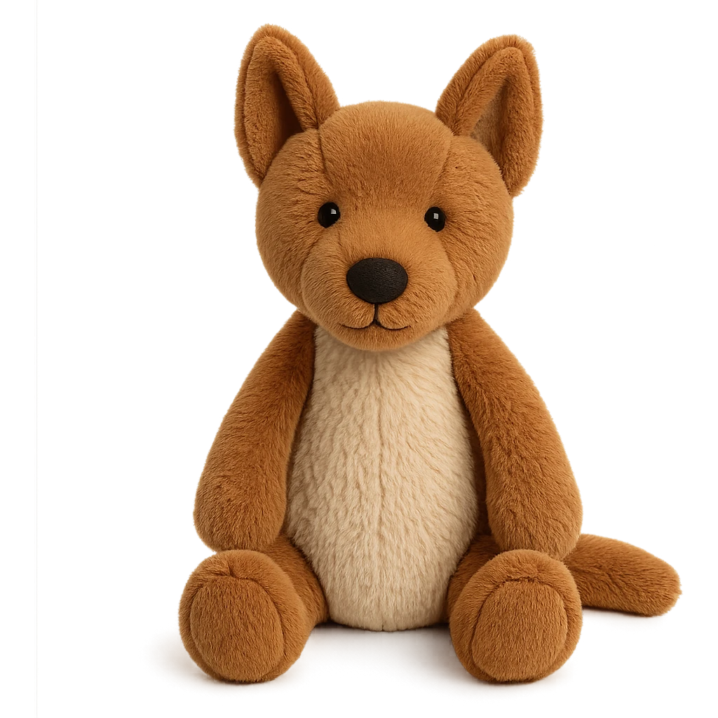 jellycat stuffed plush australian dingo emoji