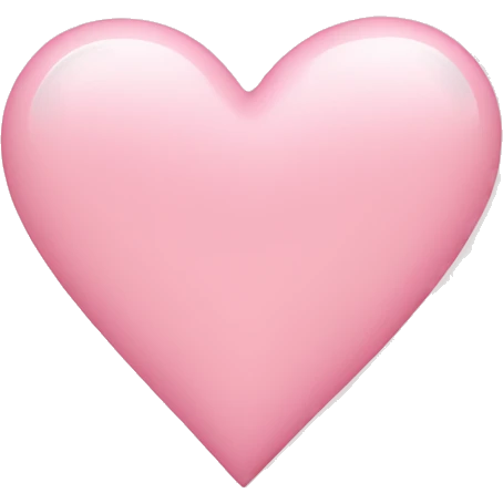 Light pink heart emoji