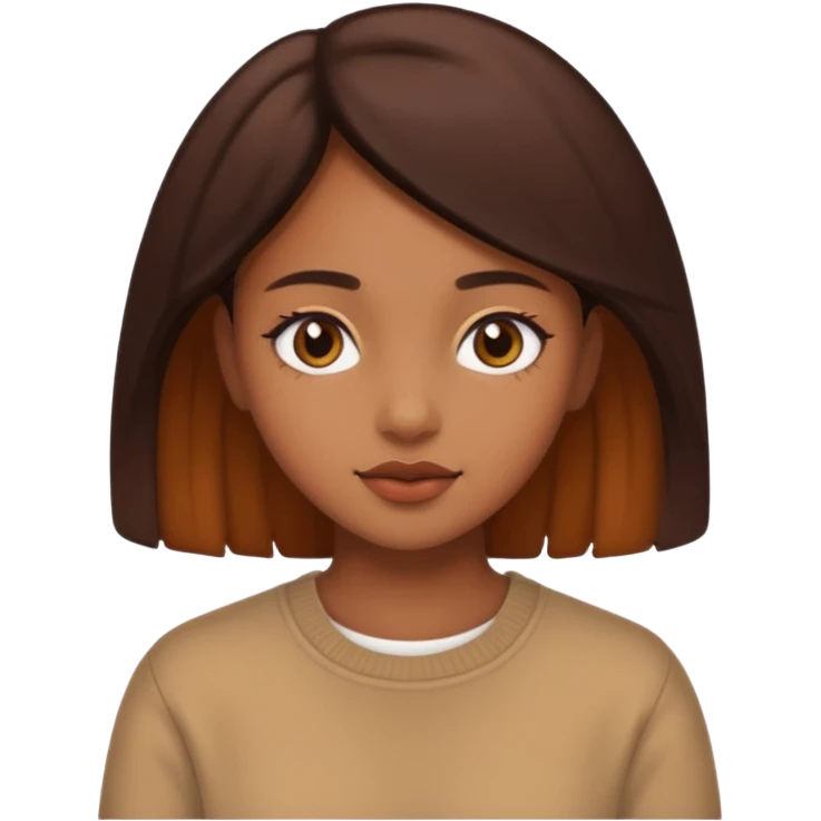 Brown girl aesthetic emoji