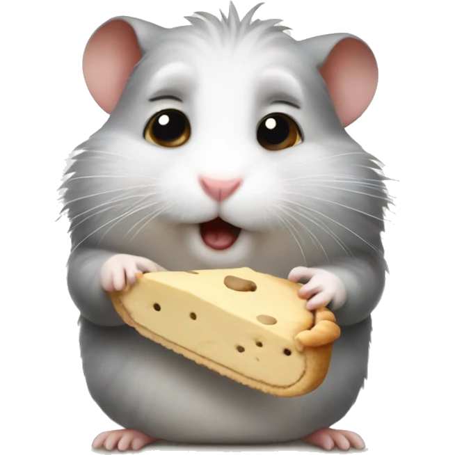 Hamster really wanting pie emoji