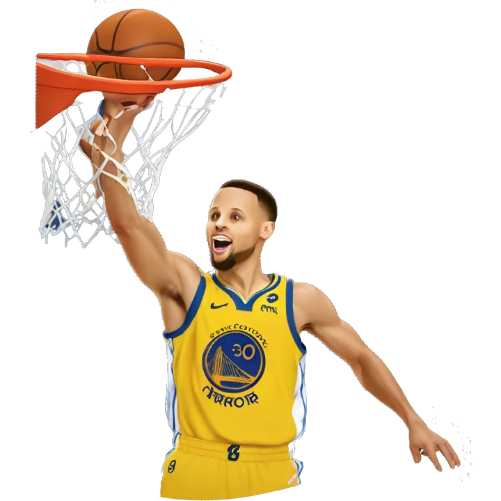 Stephen curry dunking a basketball  emoji