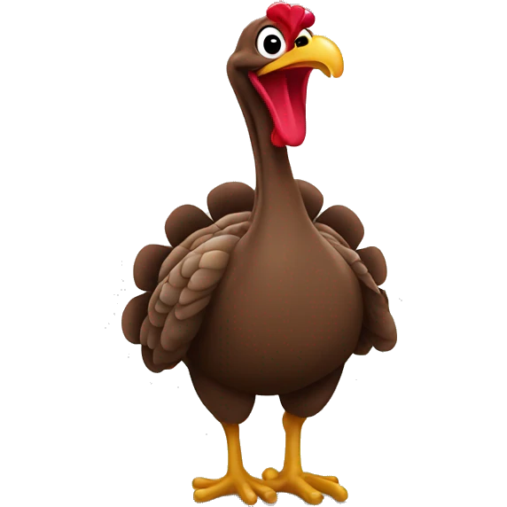 Turkey doing the Cupid shuffle emoji