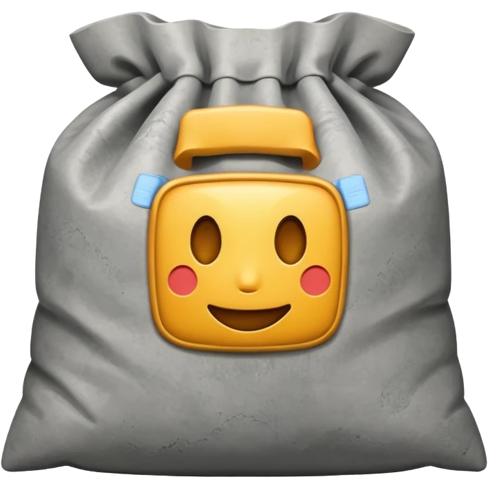 cement square sack  emoji