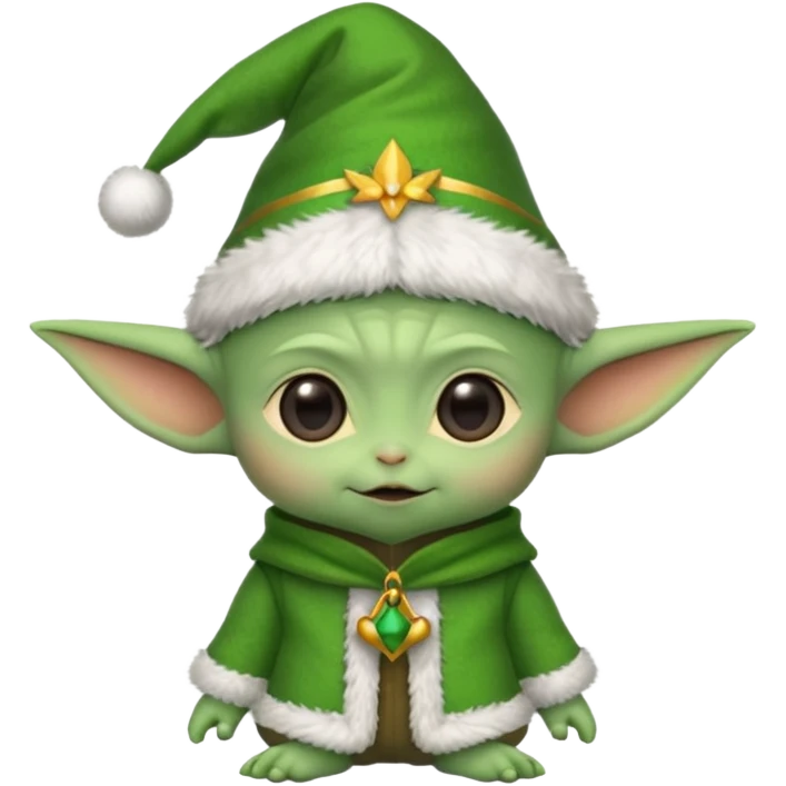 baby yoda elf christmas emoji