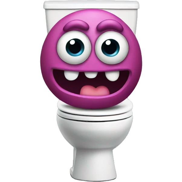 Toilet monster emoji