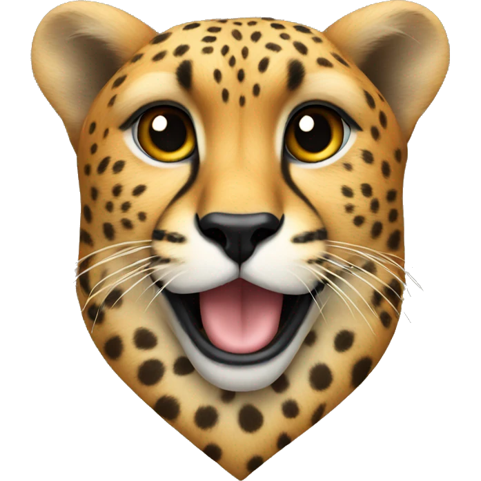 Cheetah heart emoji