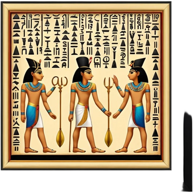 egypt wall art emoji