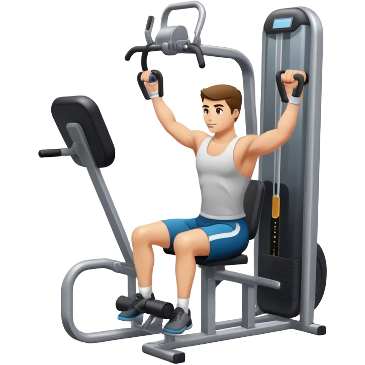athlete using abductor-machine gym emoji