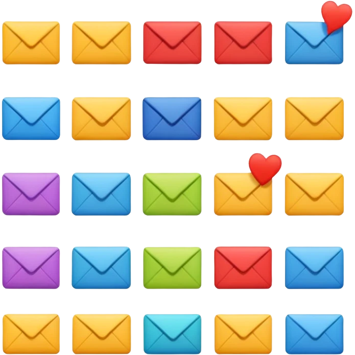 Mail emoji set emoji