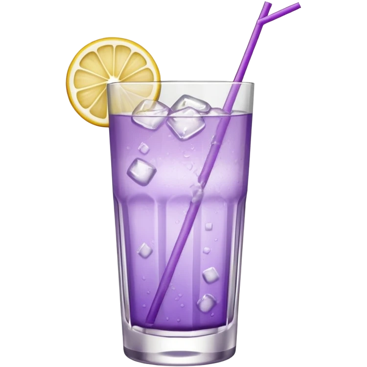Cocktail light purple with high glass emoji