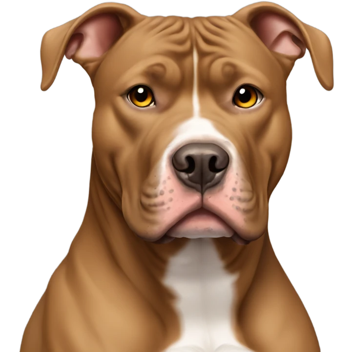 Extra large pitbull tan colour  emoji