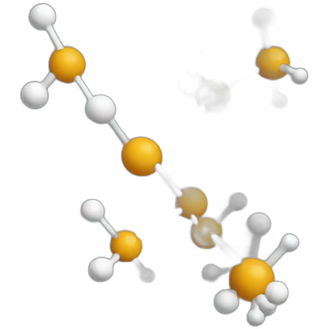 Small molecules attached to protein  emoji