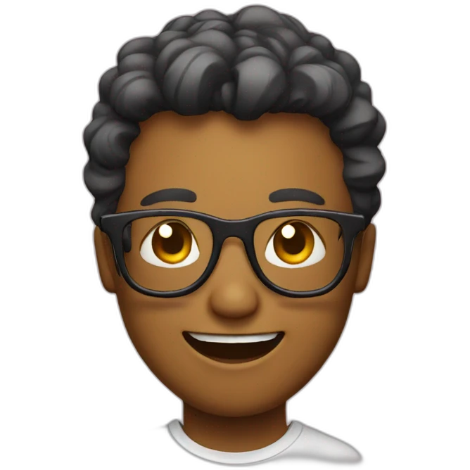 smiley with glasses emoji