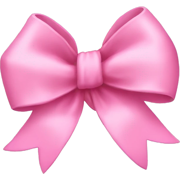 Pink baby bow emoji