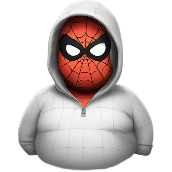 Fat spider man emoji