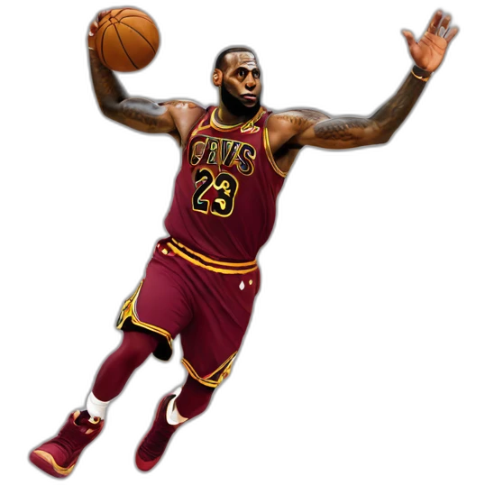 lebron james doing the jordan logo emoji