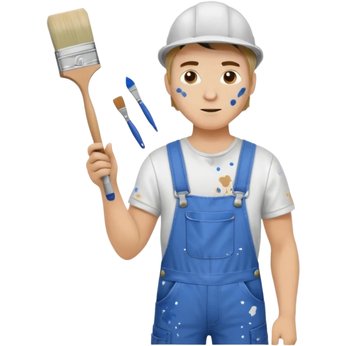  hitler working as a painter decorator emoji