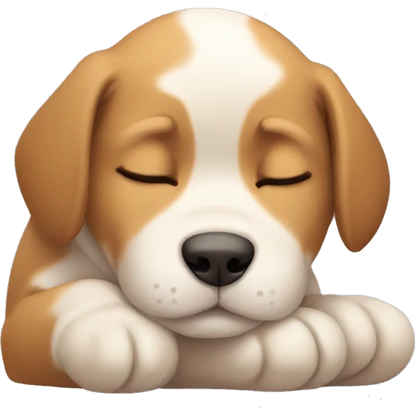 Sleepy puppy emoji