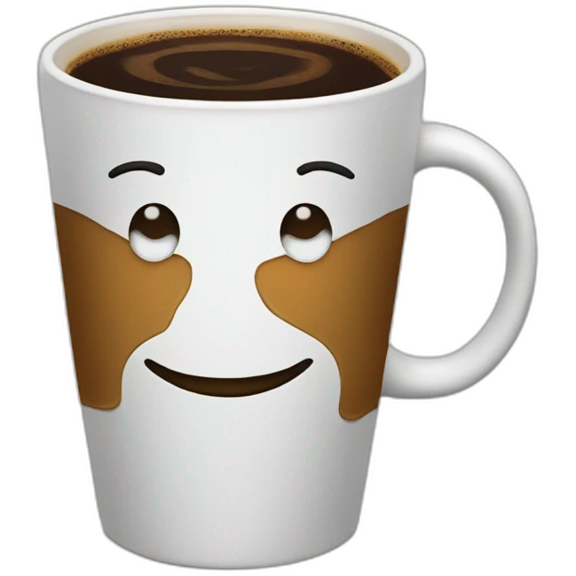 Coffee smirk zany emoji