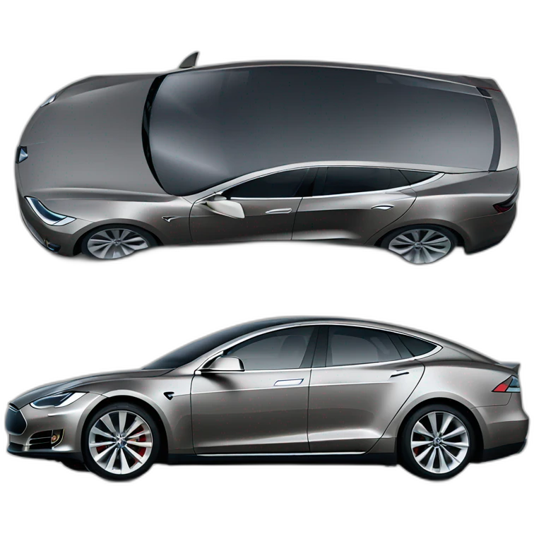 tesla model s  car emoji