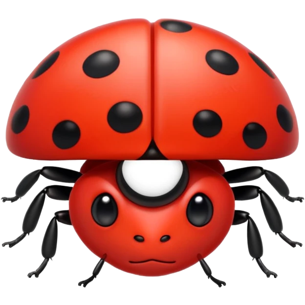 cute ladybug with big eyes emoji