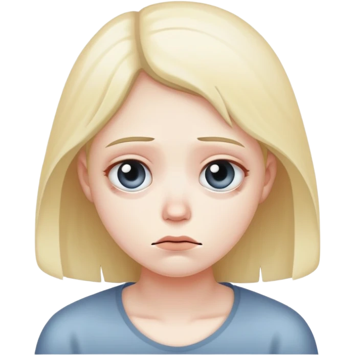 poor aura, sad face emoji