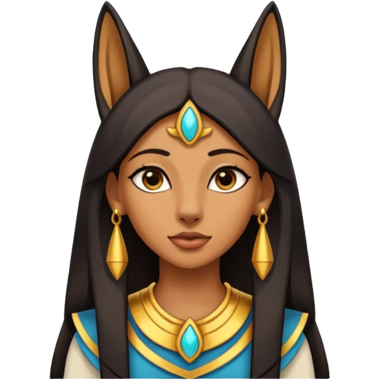 Star Wars Begging posed young female Anubis  emoji