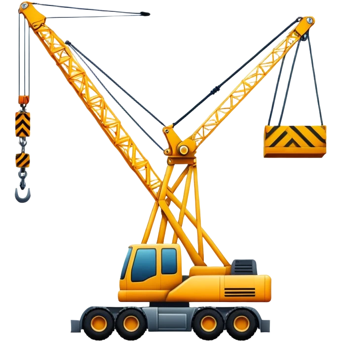Una grúa de construcción  emoji