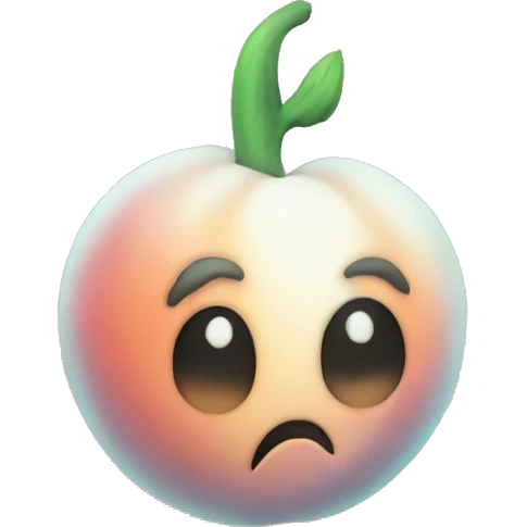 Ghost peach emoji