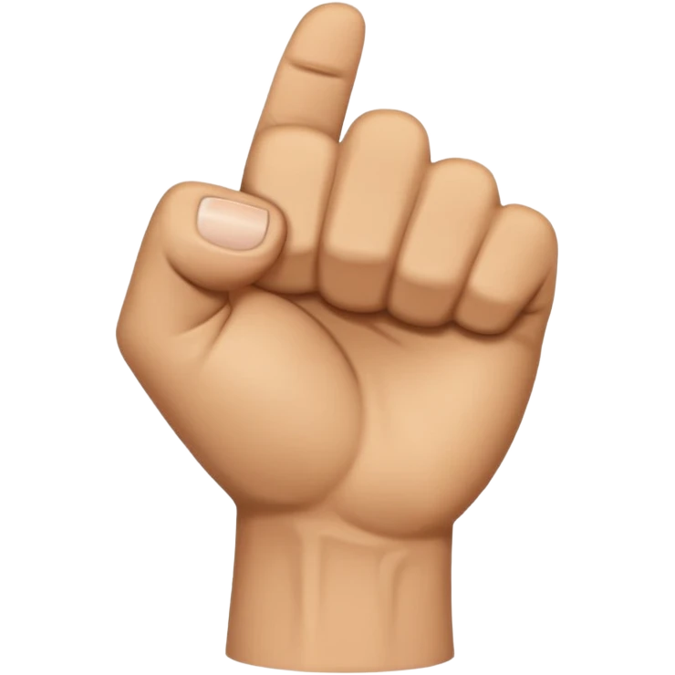 👊🏼 emoji rotated 90 degrees counterclockwise emoji