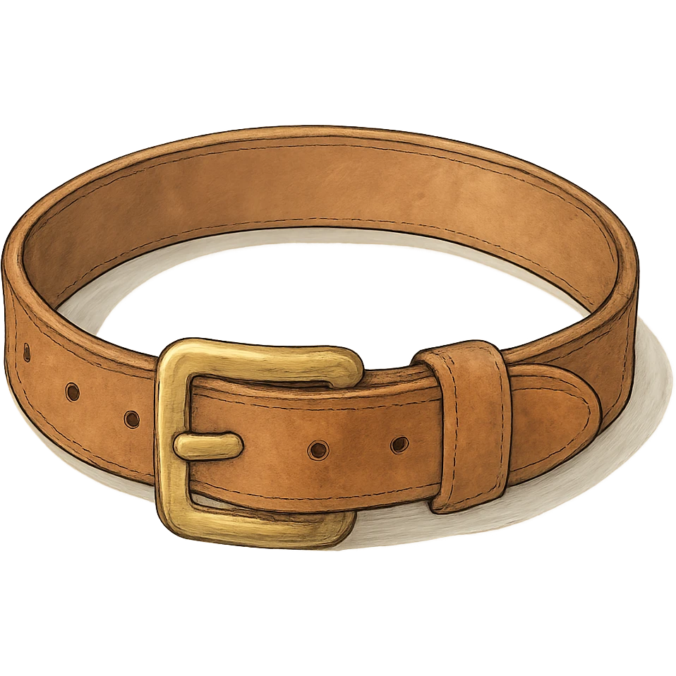 ghibli style illustrated belt emoji