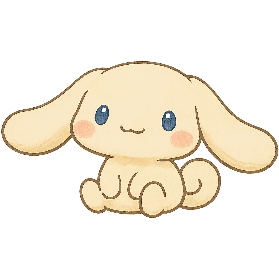 ghibli style Cinnamoroll character emoji
