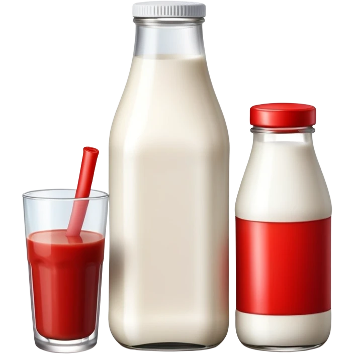 Milk and ketchup  emoji