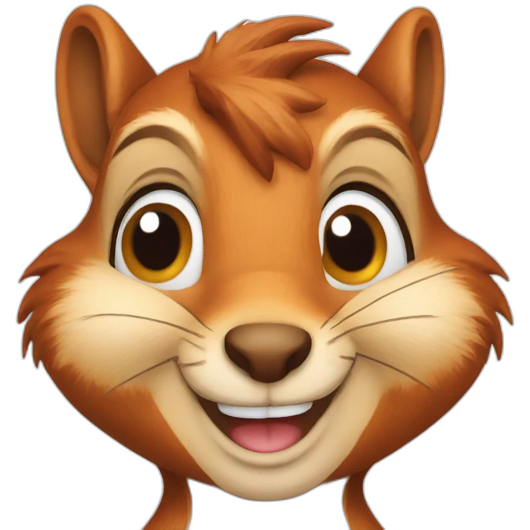 A winking squirrel emoji