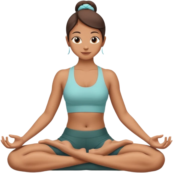 lotus yoga pose emoji