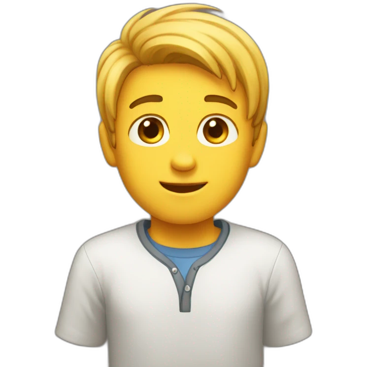 A boy agry emoji