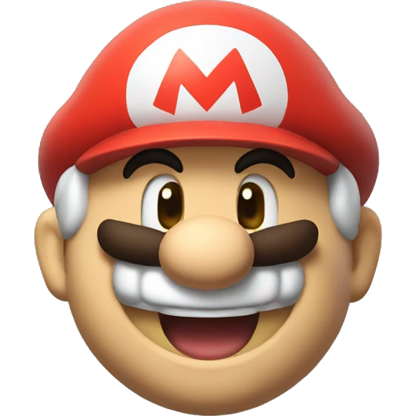 Super Mario laughing  emoji