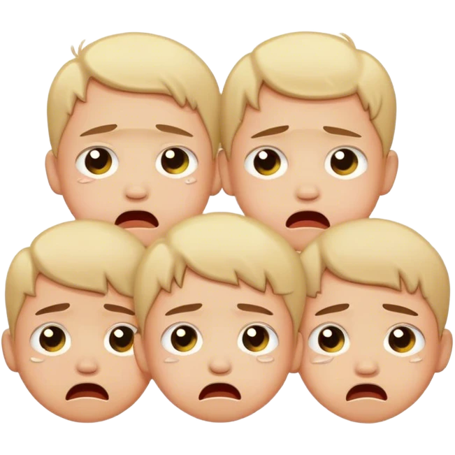 Enfants pleurant de toute ses forces  emoji