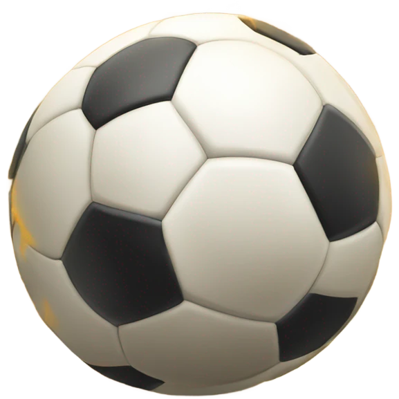 Soccer ball going in goal emoji