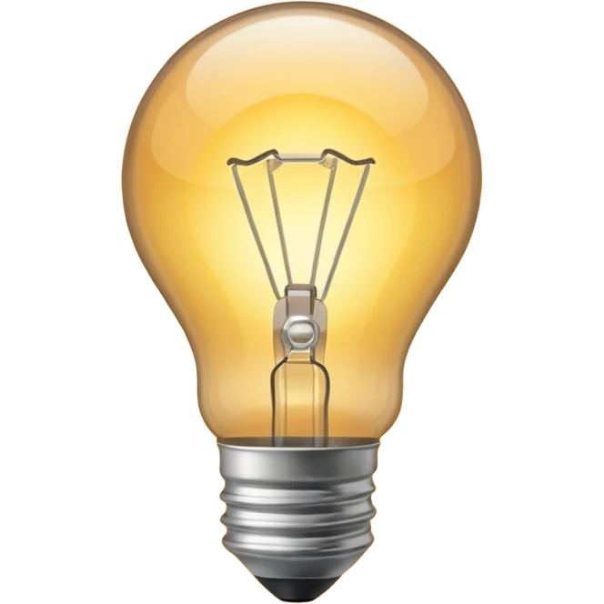 simple lightbulb emoji