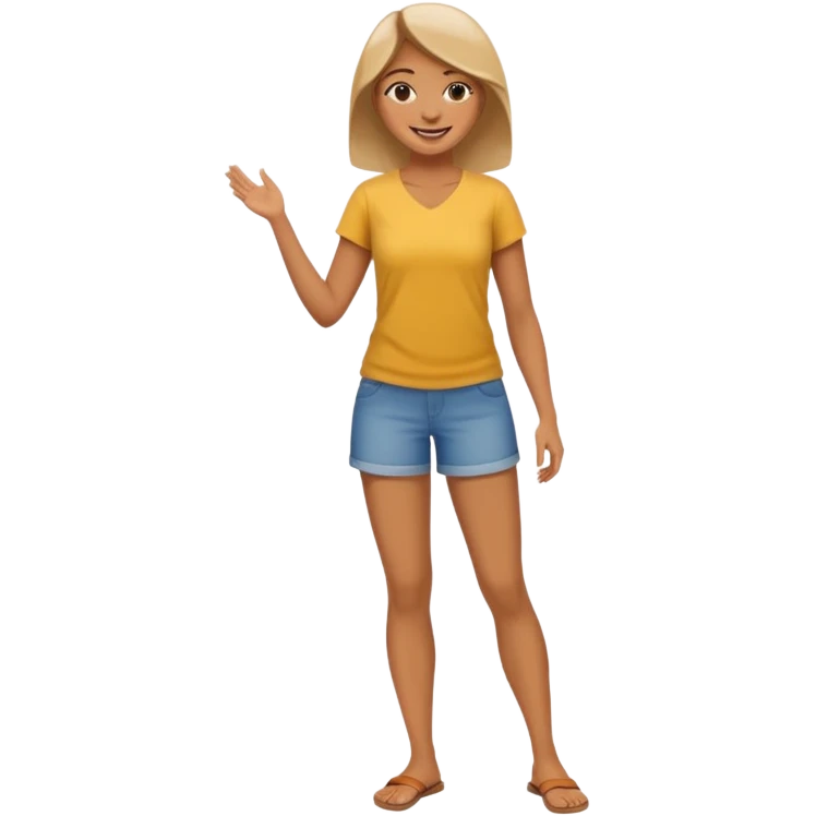woman full body standing emoji