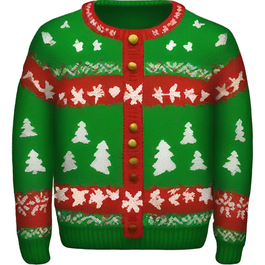 ugly christmas sweater emoji