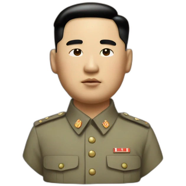 Kim jung un in string emoji