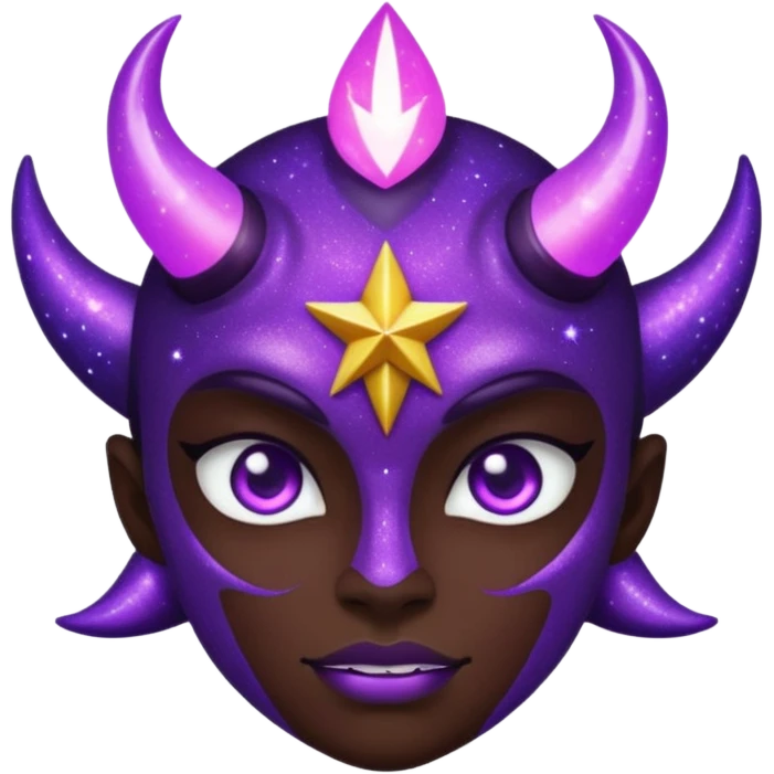star demon purple glitter emoji