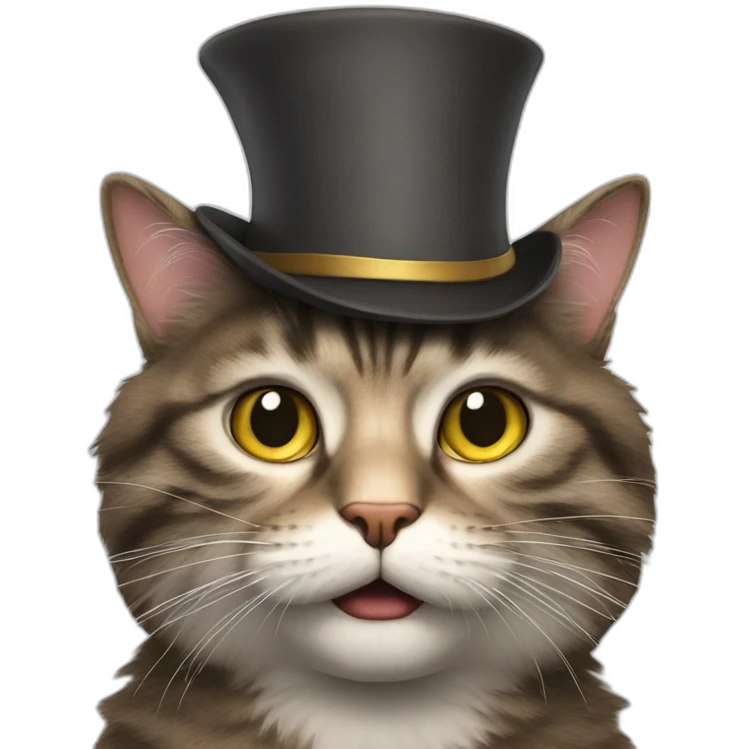 Crazy-cat-with-hat emoji