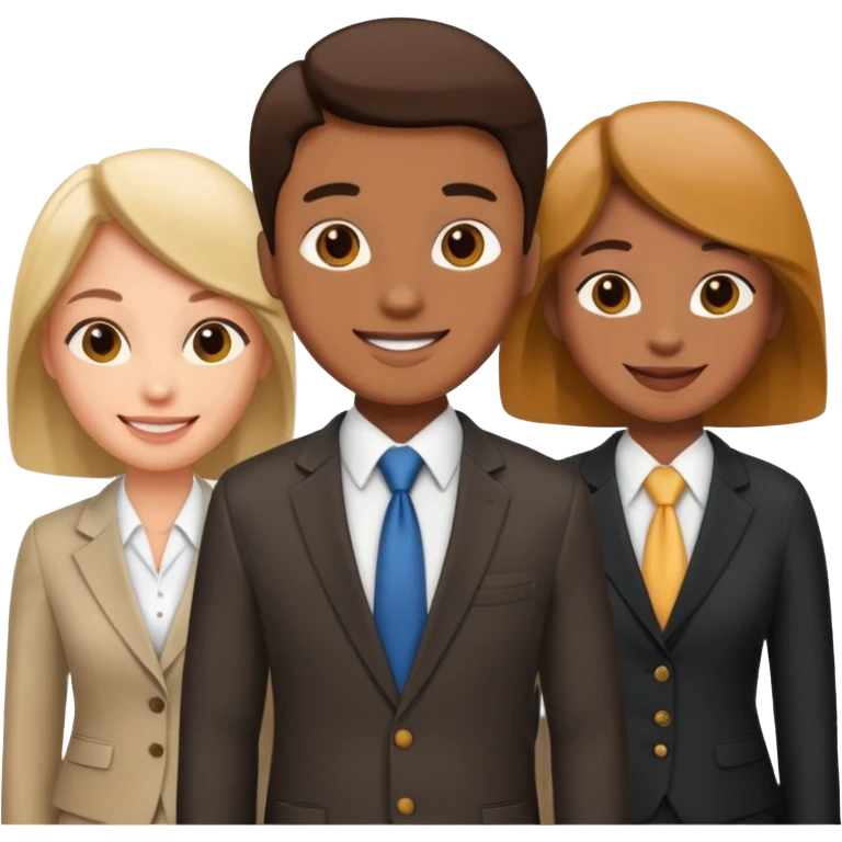 small business owners, men and woman emoji