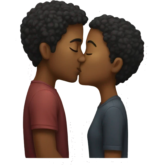 Two people kiss emoji